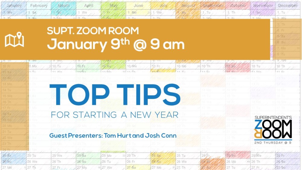 TOP TIPS for the New Year